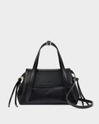 Alyssa Faux Pony Top Handle Bag in Black image