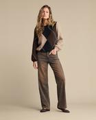 Red Button Argyle Sweater – Espresso