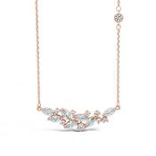 Jewel by Absolute Flower Necklace | Silver, Gold &amp; Rose Gold