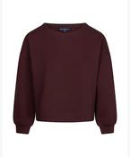 Skyler Top Long Sleeves Scuba – Burgundy