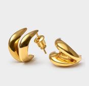 Aurielle Waterproof Gold Hoop Earrings image
