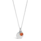 Absolute Birthstone Pendant Necklace – Sterling Silver (Month Variants) image