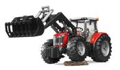 BRUDER 03047 MASSEY FERGUSON 7600 TRACTOR WITH FRONTLOADER