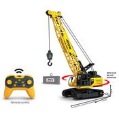 ZMX Crawler Crane Remote Control Toy – Real Tracks, 640° Rotation &amp; Working Lights