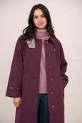 Ladies Harper Trench Coat - Damson image