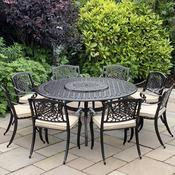 Ballygowan 8 Seater Set with Round Table &amp; Lazy Susan