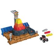 Hot Wheels Monster Trucks Bone Shaker Crush Yard Playset