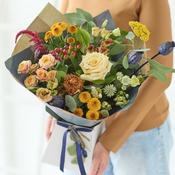 Stunning On Trend Autumnal Flowers in a Gift Box