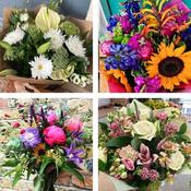 Sympathy hand-tied made with the finest flowers image