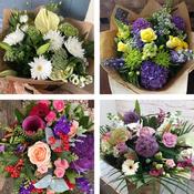 Sympathy hand-tied made with the finest flowers image