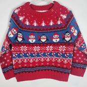 12-18M
Penguins &amp; Snowmen Jumper