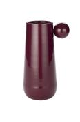 Large Dot Vase -  Bordeaux Red
