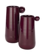 Medium Dot Vase - Red Bordeaux