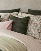 Foxford Honeycomb Cushion Green- Small