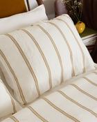 Foxford Ochre Stripe Pillowcase Set image