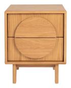 Bedside Table Groove- Natural Oak image