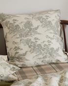 Foxford Eve Toile Flannel Square Pillowcase