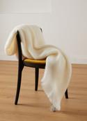 Foxford Off-White Mohair Throw image