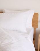 Foxford White Pure Linen Pillowcase