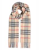 Foxford Fawn Check Lambswool Scarf