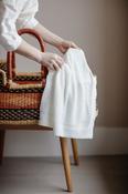 Foxford Cotton Baby Blanket- White image