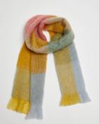 Foxford Blue And Gold Mohair Scarf image