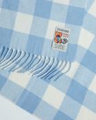 Foxford Blue Check Lambswool Baby Blanket image