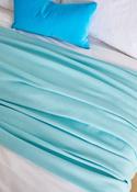 Foxford Extra-Large Lambswool Throw- Turquoise image