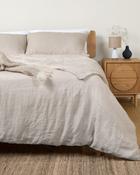 Foxford Nacre Pure Linen Duvet Set