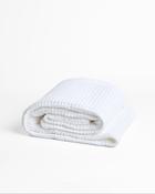 Foxford White Honeycomb Throw