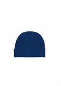 Foxford Navy Ribbed Cashmere Beanie image