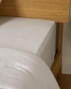 Foxford Nacre Pure Linen Fitted Sheet image