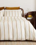 Foxford Ochre Stripe Duvet Set