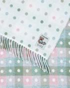 Foxford Pastel Spot Lambswool Baby Blanket image