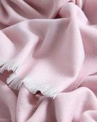 Foxford Extra-Large Lambswool Throw- Pink image