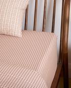 Foxford Poppy Red Gingham Fitted Sheet