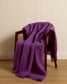Foxford Violet Twilight Mohair Throw image