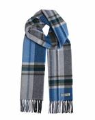 Foxford Blue &amp; Grey Lambswool Scarf image