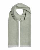 Foxford Silver &amp; Lime Lambswool Scarf image