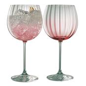 Galway Crystal Erne Gin &amp;amp; Tonic set of 2 Blush