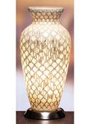 THE GRANGE COLLECTION WHITE MOSAIC VASE  LAMP image