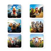 Tipperary Crystal Beyond the Herd Set 6 Coasters