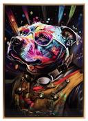 Stonewall Gallery Framed &amp;amp; Textured Picture - Pitbull Portrait 52.5x72.5x2.8cm