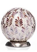 The Grange Collection Mosaic Ball Lamp in Red 20x20x19cm