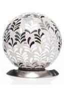 The Grange Collection Mosaic Ball Lamp in Silver 20x20x19cm