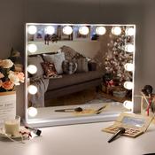 VANITII Hollywood Mirror with 15 Bulbs &amp;amp; Bluetooth Speaker image