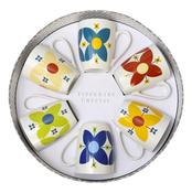 Star Flowers Set Of 6 Mugs image