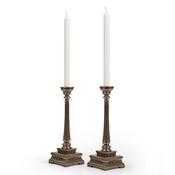 Oriental Candle Holder Set Of 2 image