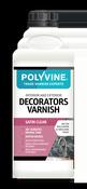 Polyvine Satin Clear Decorators Varnish 1lt image