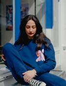 Womens Track Joggers - Navy image